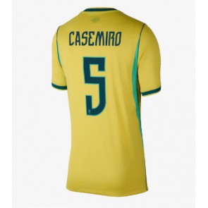 Brazil Casemiro #5 Domaci Dres za Ženska SP 2026 Kratak Rukavima